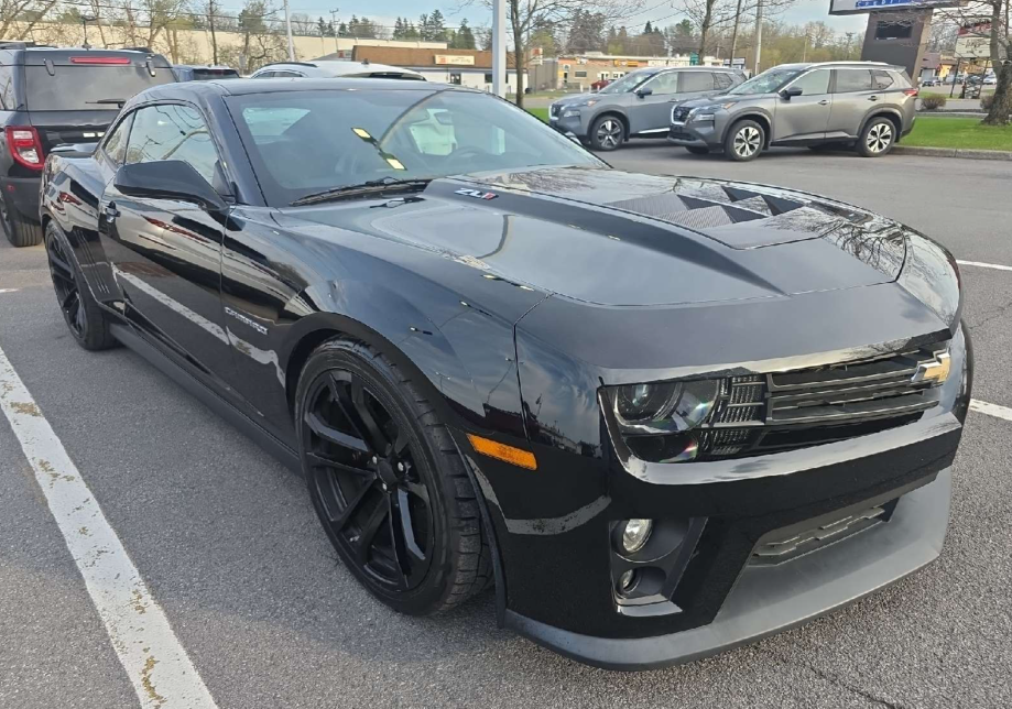 Black Chevrolet Camaro ZL1 hauled by Allstar Hauling